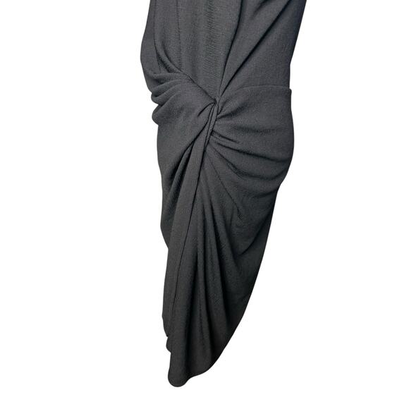 H&M black side twist overlap strappy summer dress size large - Picture 6 of 16